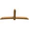 Ekena Millwork Bellingham Rough Sawn Timber Gable Bracket, Western Red Cedar, 84"W x 38"H x 4"D x 6"F, 11/12 Pitch GBW084X38X0406BEL00RWR - alternate 4